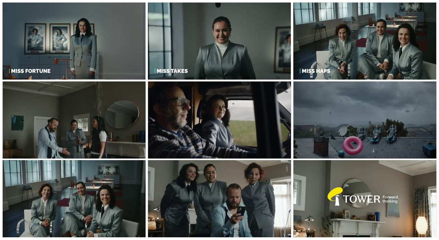 1. Tower Insurance – Miss Takes, Miss Haps and Miss Fortune